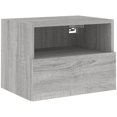 Image of vidaXL TV Wall Cabinet Grey Sonoma 40x30x30 cm Engineered Wood