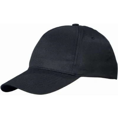Image of US BASIC 5 PANEL CHILDRENS BASEBALL CAP HAT 13 COLOURS (BLACK)