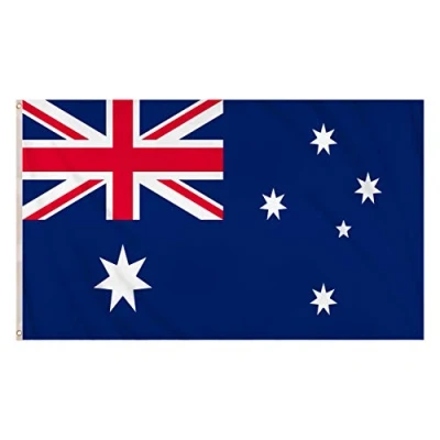 Image of Henbrandt Large National Flag of Australia Australian World Cup Six Nations Decoration Double Sided Commonwealth Banner Oceania Flags 5FT x 3FT with Eyelets