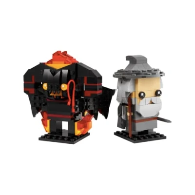 Image of LEGO BrickHeadz Gandalf The Grey &amp; Balrog (40631) Lord of Rings