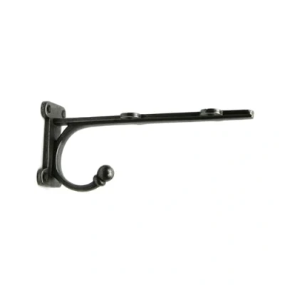 Image of Ironmongery World Pair of Jacobean Cast Iron Rustic Shelf Bracket Wall Support Books Storage (Large 8&quot;)