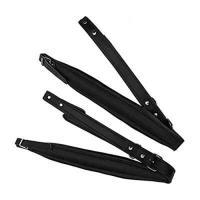 Image of Accordion Strap Adjustable Leather Belt Strap, Wear Resistant Shoulder Belts Straps Padded Piano For 16 120 Bass Accordions Instrument Accessory 2pcs