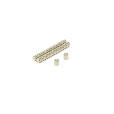 Image of N42SH Neodymium Magnet for High Temperature, Engineering, and Manufacturing Applications 4mm dia x thick 0.58kg Pull Pack of 20