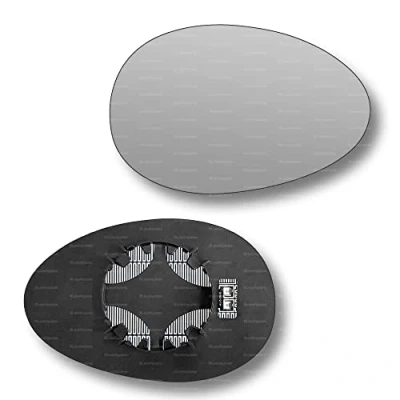 Image of Less4spares Replacement Wing Mirror Glass Right Compatible with Mini Clubman 2007 2014 CLIP ON Driver Off side Convex