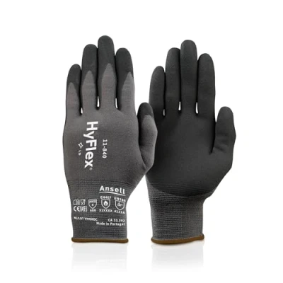 Image of Ansell 11 840 HyFlex with FORTIX Nitrile Foam Coating Gloves