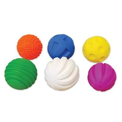 Image of TickiT 72448 Tactile Ball, 6 Pieces, Assorted