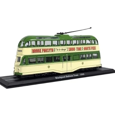 Image of Seven Secrets Blackpool Balloon Tram 1960 Atlas Editions Model with Box SCALE 1/76 HQ01