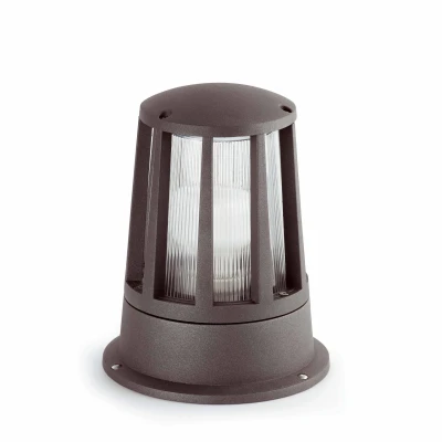 Image of Surat 1 Light Outdoor Pedestal Dark Grey IP54, E27