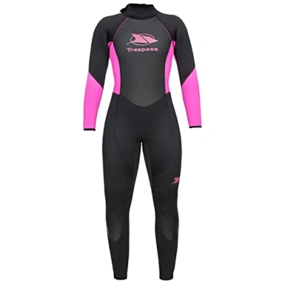 Image of Trespass Women&#039;s Women s Aquaria Long Wetsuit, Black, M UK