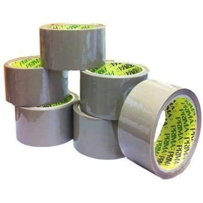 Image of 6 ROLLS BROWN/BUFF PACKING TAPE PARCEL 48mm x 40m