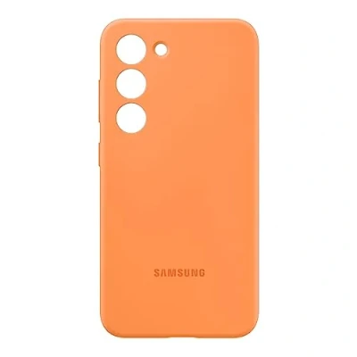 Image of Samsung Silicon Back Cover Orange Galaxy S23+