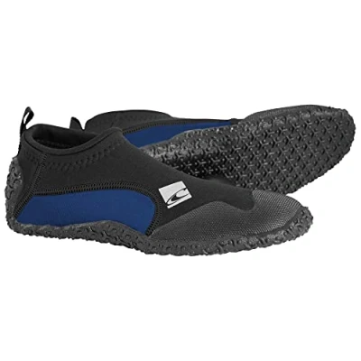 Image of O&#039;Neill Wetsuits Reactor Reef Boots Black/Pacific Size US 12