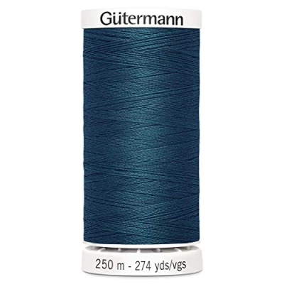 Image of Gutermann Sew All Polyester Thread, 250Mtr, Jewel Green (0870), 5.5 x 2.7 cm