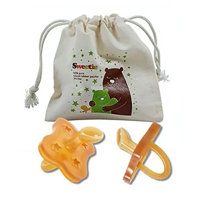 Image of SWEETIE Rubber Star Shape Orthodontic Pacifier 1 Count (6 12 Medium)