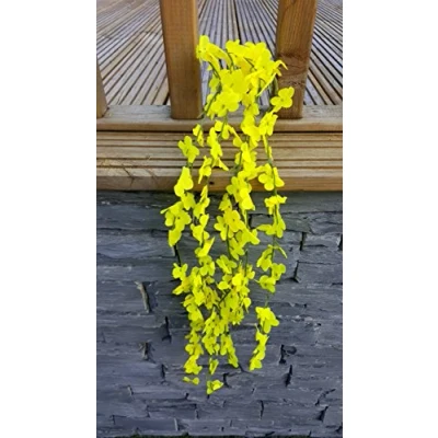 Image of Best Artificial 80cm Yellow Trailing Flower Garland Hanging Vine String Plant (1)