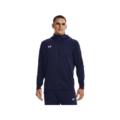 Image of Under Armour Mens Fleece Storm Full Zip, Color Midnight Navy (410), Size: X Large