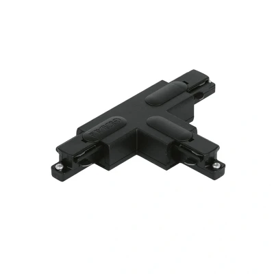 Image of Track Lighting T Connector Inside Right Black Aurora
