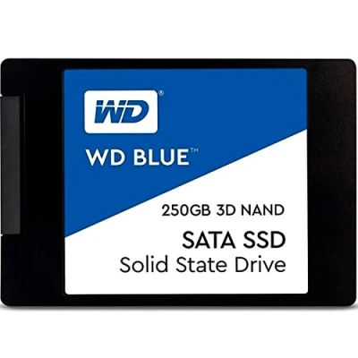 Image of Western Digital WDS250G2B0A WD Blue 3D NAND Internal SSD 2.5 Inch SATA, 250 GB Black