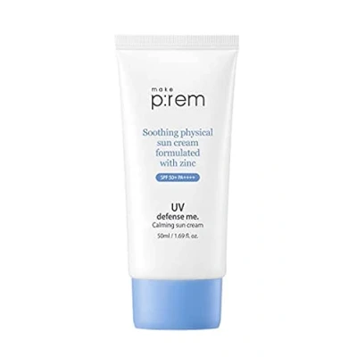 Image of [MAKE P:REM] UV defense me. Calming Sun Cream 50ml SPF 50+ PA++++ (New)
