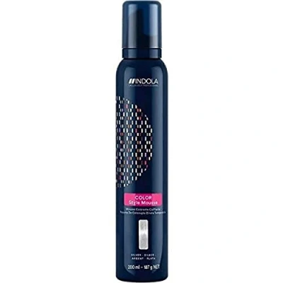 Image of Indola profession color style mousse 200ml silver