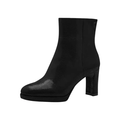 Image of Tamaris Women&#039; 1 25331 43 Fashion Boot, Black Struct, 6 UK