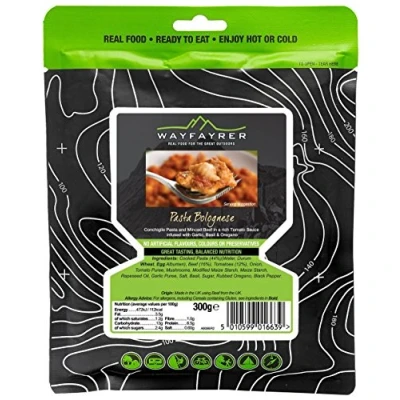 Image of Wayfayrer Pasta Bolognese Camping Hiking Food, Black, One Size