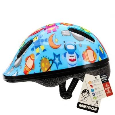 Image of meteor Helmet For Baby Kids Toddler Childrens Boys Cycle Safety Crash Small Sizes Child MTB Bike Bicycle Skateboard Scooter Hoverboard Riding Lightweight Adjustable Breathable MV62