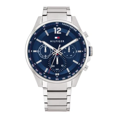 Image of Tommy Hilfiger Analogue Multifunction Quartz Watch for Men with Silver Stainless Steel Bracelet 1791973