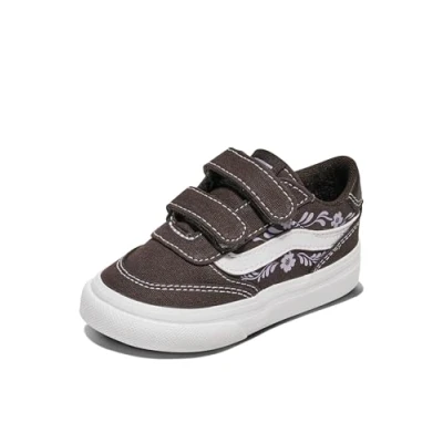 Image of Vans Boy&#039;s Unisex Kids Brooklyn LS V Sneaker, Greek Floral After Dark, 5 UK Child