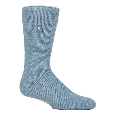 Image of Mens 1 Pair SOCKSHOP Heat Holders 2.9 TOG Merino Wool Socks Steel Blue 6 11