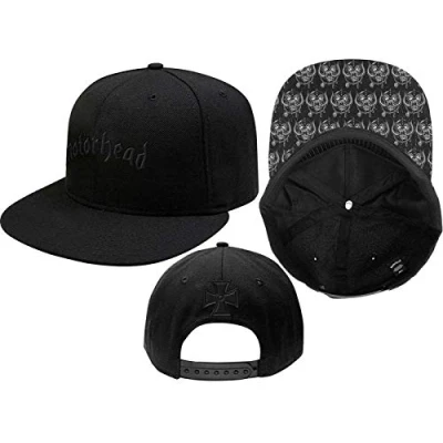 Image of Motorhead Baseball Cap Band Logo Warpig brim Official Black snapback One Size