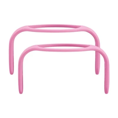 Image of MAM Hold My Bottle Handles, Pack of 2, Compatible with Wide Range Bottles and the Trainer Bottle, New Baby Feeding Essentials, Pink