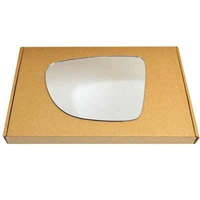 Image of Less4spares Wing Mirror Glass Left Compatible with Renault Clio 2012 2019 STICK ON Passenger Near Side Convex