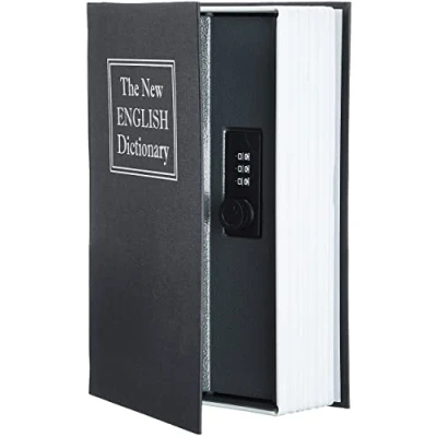 Image of Amazon Basics Book Safe Combination Lock Large, Black
