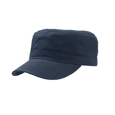 Image of Atlantis Chino Cotton Uniform Military Cap (One Size) (Navy)