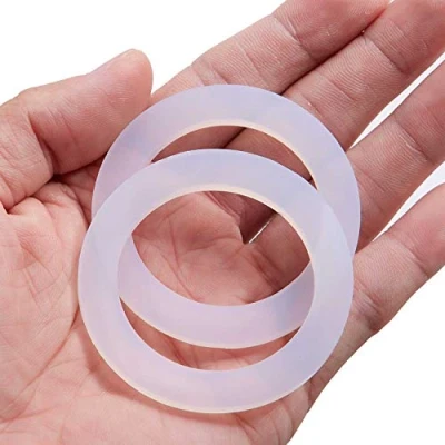Image of LitOrange 8 PCS Replacement Spare Food Grade Silicone (Better Than Rubber) Gasket Seal Ring For Aluminium Stovetop Coffee Maker Pots 2 Cups