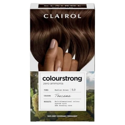 Image of CLAIROL COLOUR STRONG PERMANENT HAIR DYE 5.0 MEDIUM BROWN