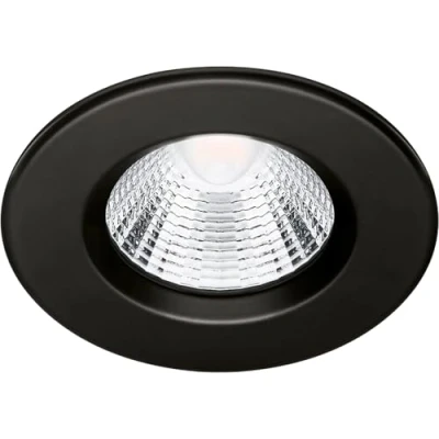 Image of PHILIPS LED Dive Bathroom Spotlight 27K 5.5W [Warm White Black] IP651. for Wetroom, and Kitchen Lighting