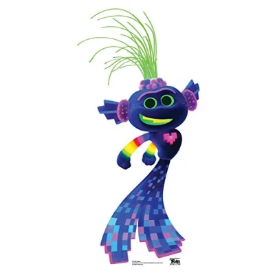 Image of STAR CUTOUTS SC1496 Trollex Techno Cardboard Standee/Standup/Cutout Height 93cm Width 45cm, Solid, Multicolour, Regular