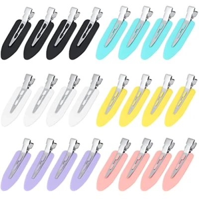 Image of HTHL No Bend Hair Clips, 24 Pieces Crease Curl Pin Creaseless Clips for Girls Women Styling Accessories(Multicolor)