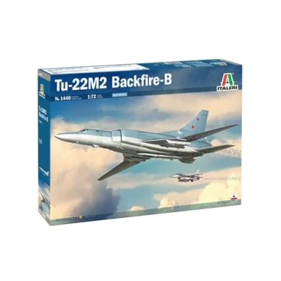 Image of ITALERI 1440 Tu 22M2 Backfire B, Military Plastic Model Kit to Assemble 1:72 Scale (Skill 3)