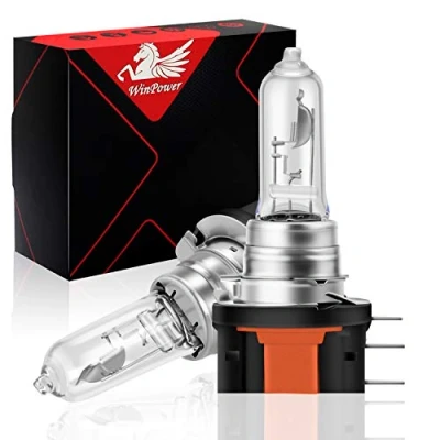 Image of WinPower H15 12V 15/55W Headlight Bulb 3600K Yellow Bulbs Car Replacement Halogen DRL, 2 Pieces