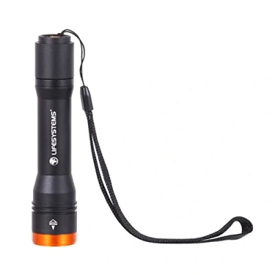 Image of Lifesystems Intensity Rechargeable Hand Torch, 545 Lumens, Water Resistant, Adjustable Lens, Up To 16 Hours Battery Life, Black
