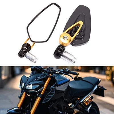 Image of DREAMIZER 7/8&quot; 22mm Motorcycle Bar End Mirrors, Rearview Mirrors for Street Bike Dirt Cruiser Scooter