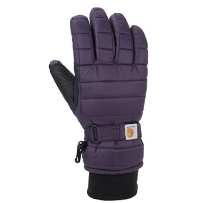 Image of Carhartt Women&#039;s Quilts Insulated Breathable Glove with Waterproof Wicking Insert grey Medium