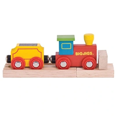 Image of Bigjigs Rail My First Wooden Engine with Track &amp; Buffer Other Major Wood Brands are Compatible