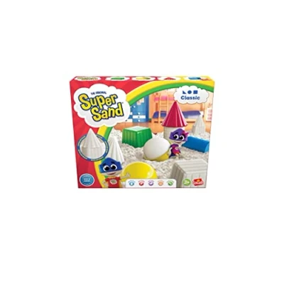 Image of Super Sand 383324.208 Classic Soft Magic for Kids Aged 3 and up, White, 26.7 x 5.2 Centimeters