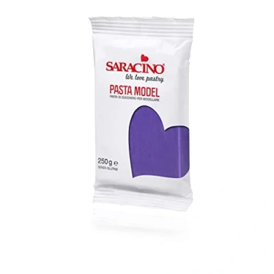 Image of Saracino Sugar Paste Model Lilac Modelling 250 g Gluten Free Made in Italy