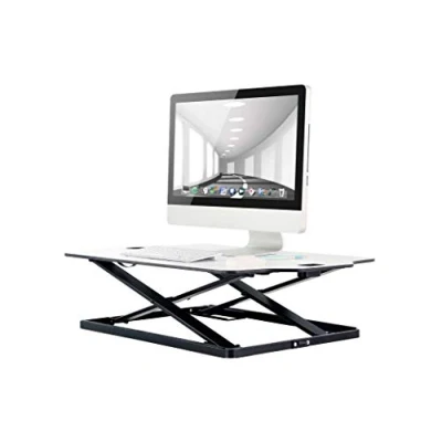 Image of PROPERAV DESK08W Stand Up Desk Workstation White