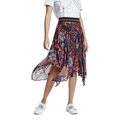 Image of Desigual Women&#039;s FAL_itaca Skirt, Red (Sunset 7026), Medium